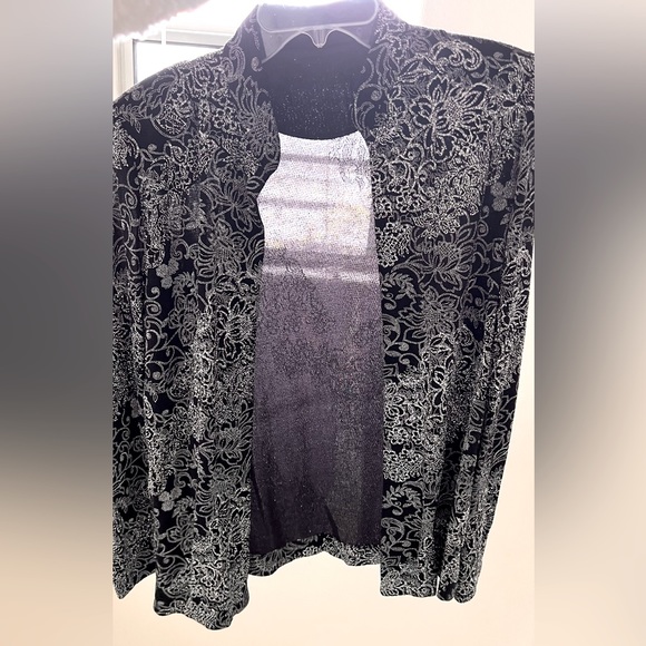 Alex evening glitter twinset top - Picture 4 of 6